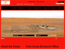 Tablet Screenshot of oryx-camp.com